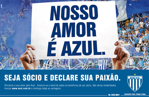 Nosso amor é AZUL